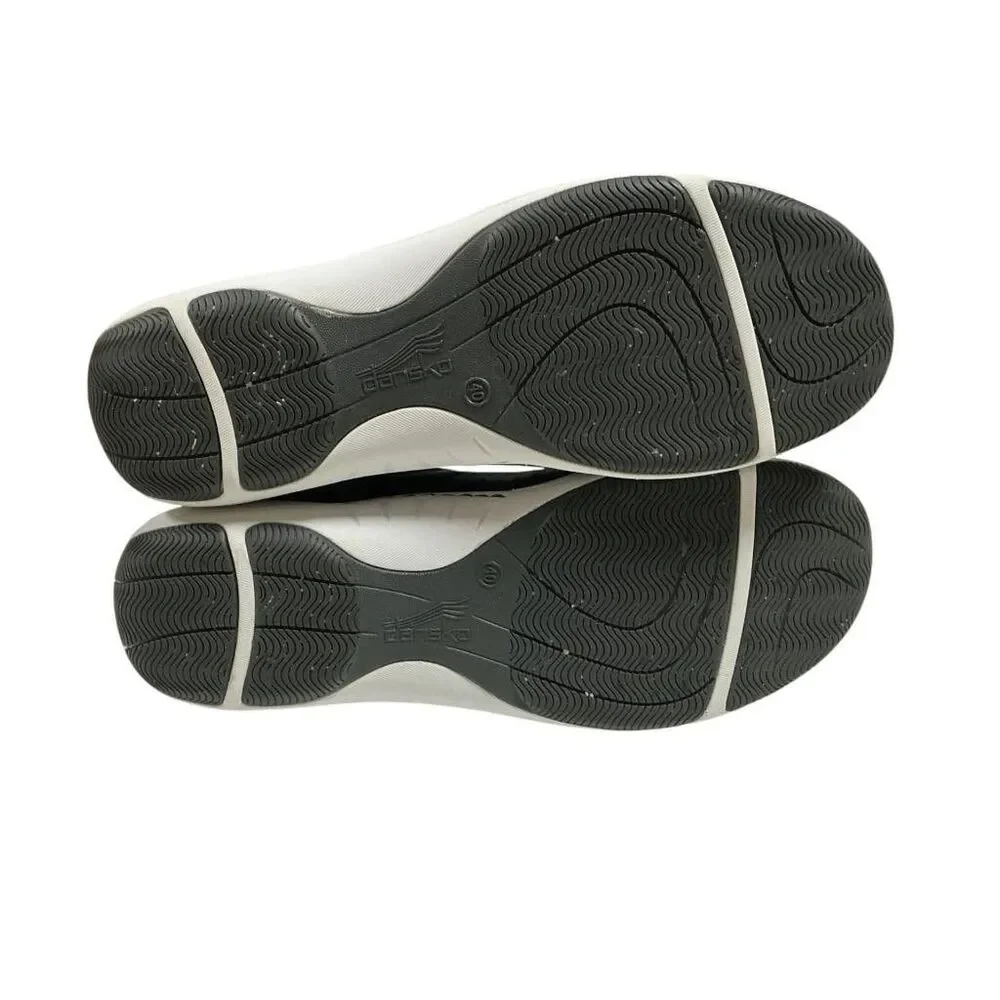 Dansko Sneakers Womens 9 40 Gray Leather Lace Up Walking Comfort Shoes
